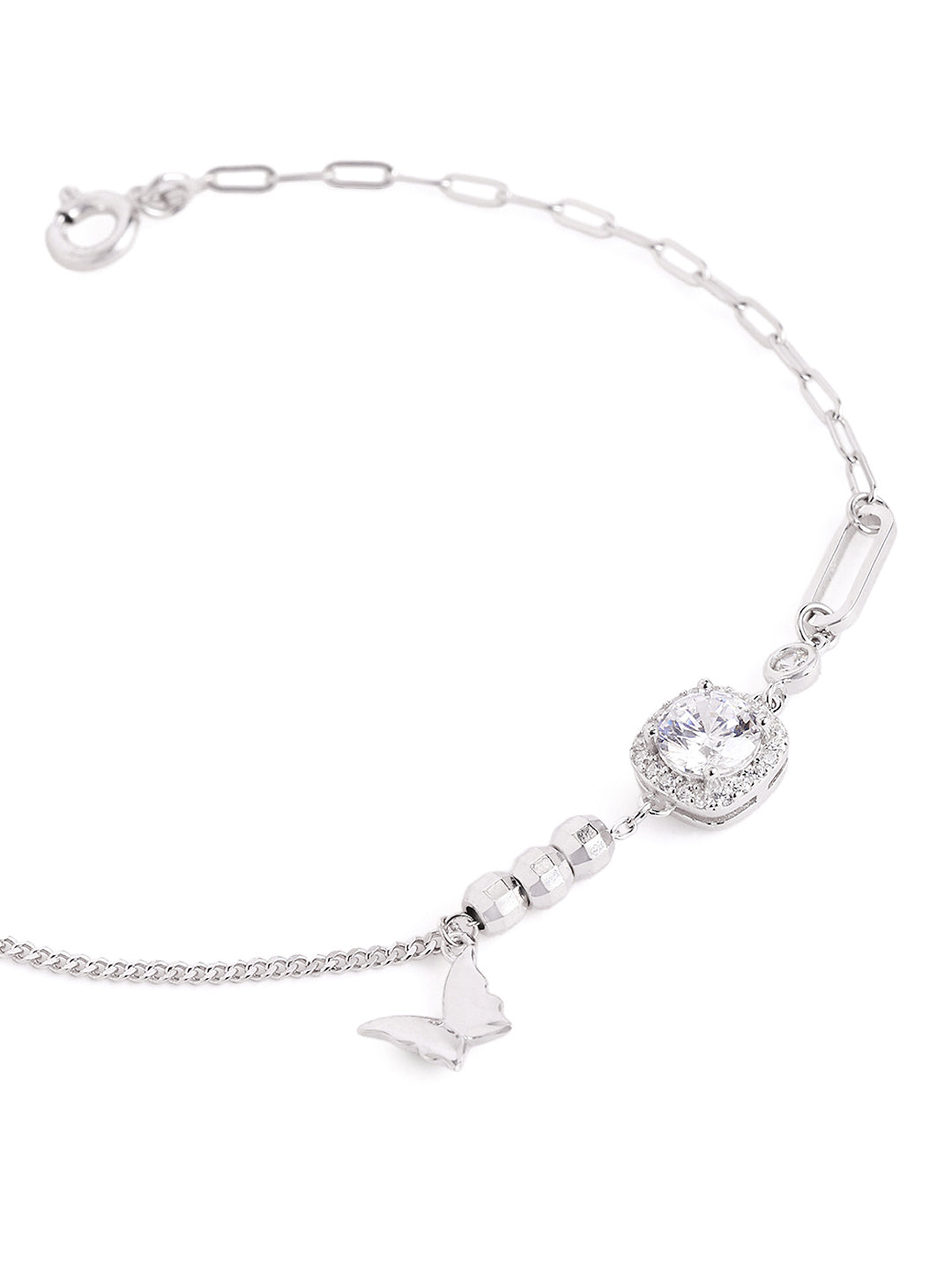 Solitaire Butterfly Spark 925 sterling silver Bracelet