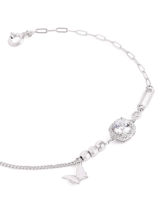 Solitaire Butterfly Spark 925 sterling silver Bracelet