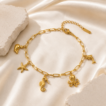 Ocean Treasures Charm Anklet