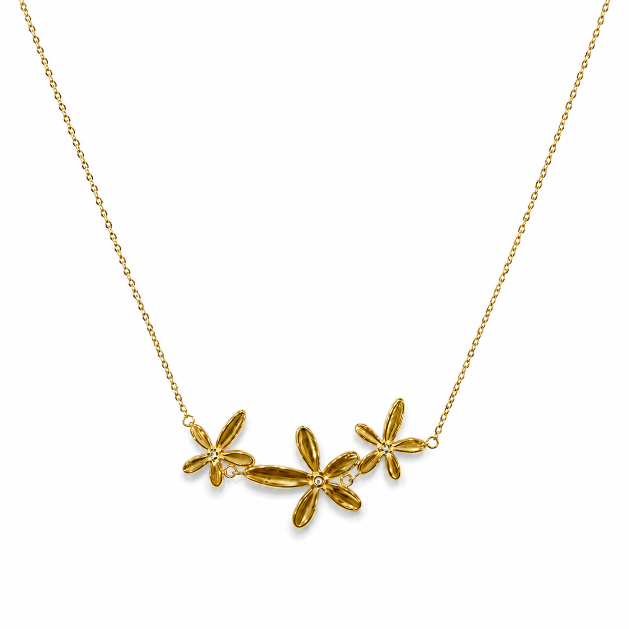 Demi Fine Fleur Trio Floral Necklace