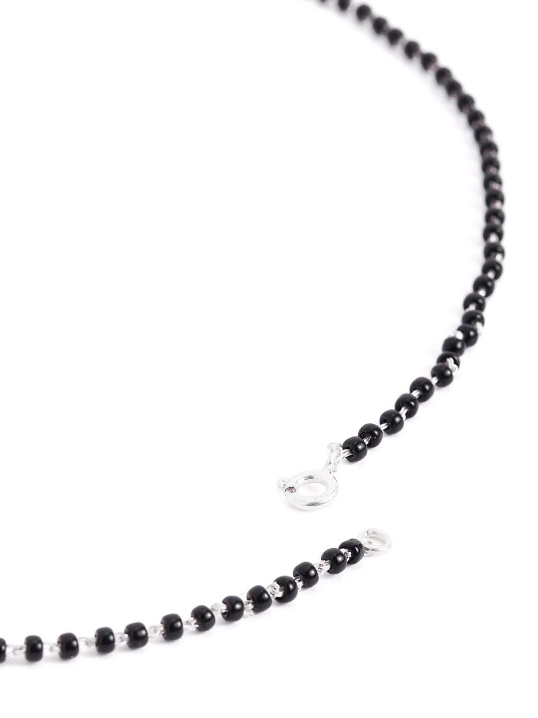 925 sterling silver mangalsutra with black beaded chain
