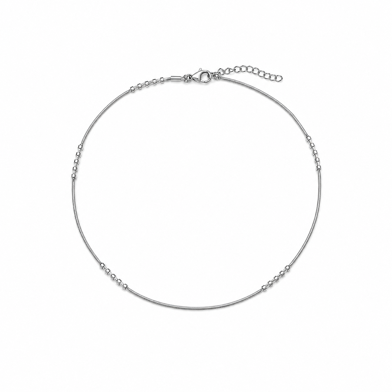 Silver Minimal Snake Chain Anklet