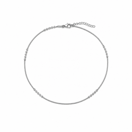 Silver Minimal Snake Chain Anklet