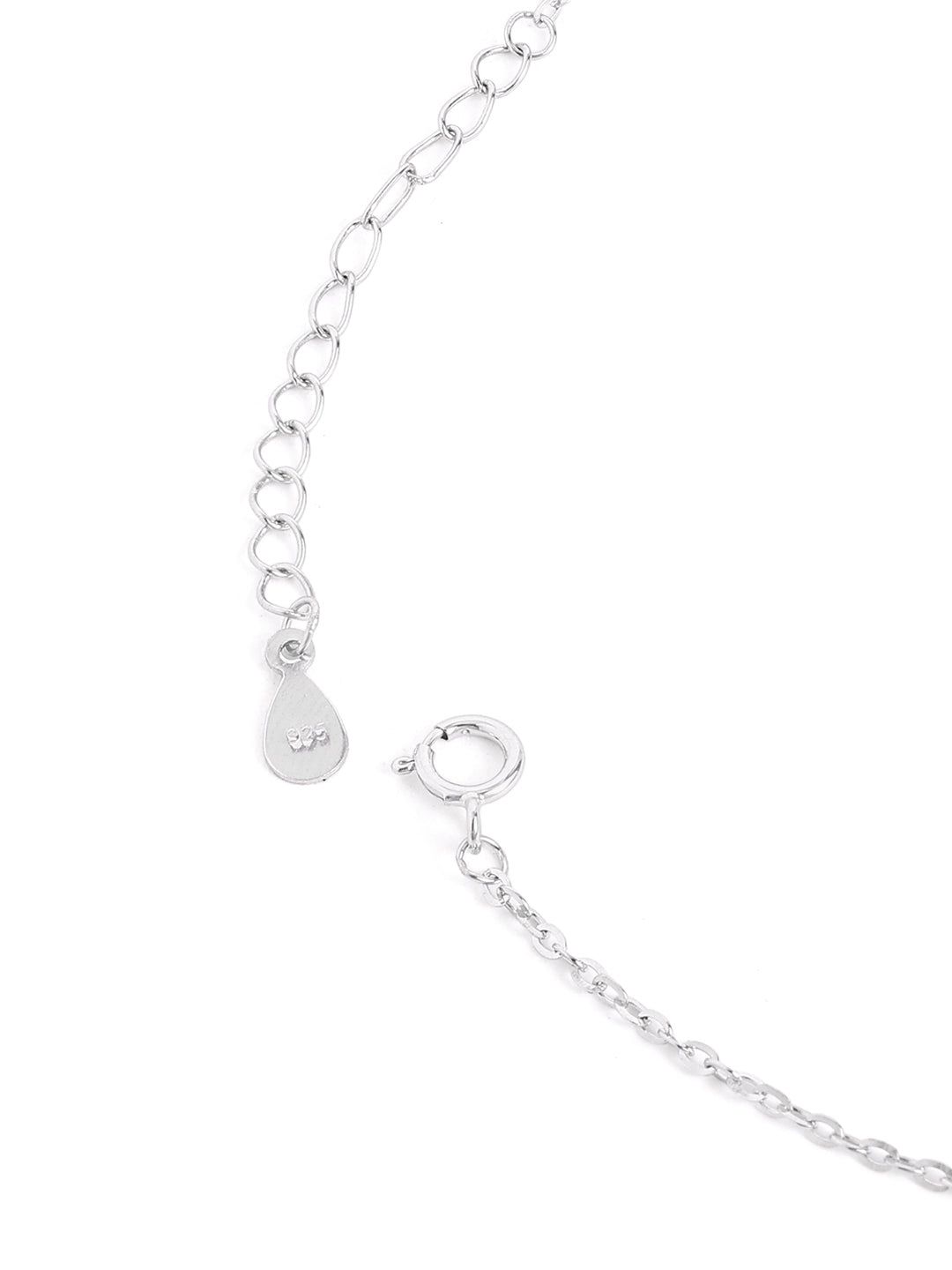 925 Silver Three-Stone Necklace