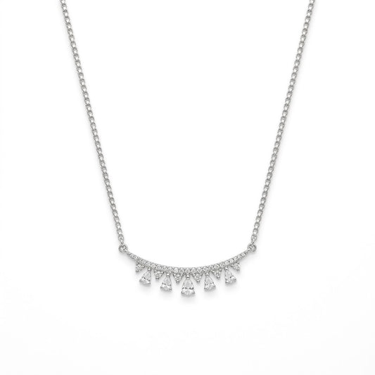 Sterling Silver Classic Solitaire Necklace