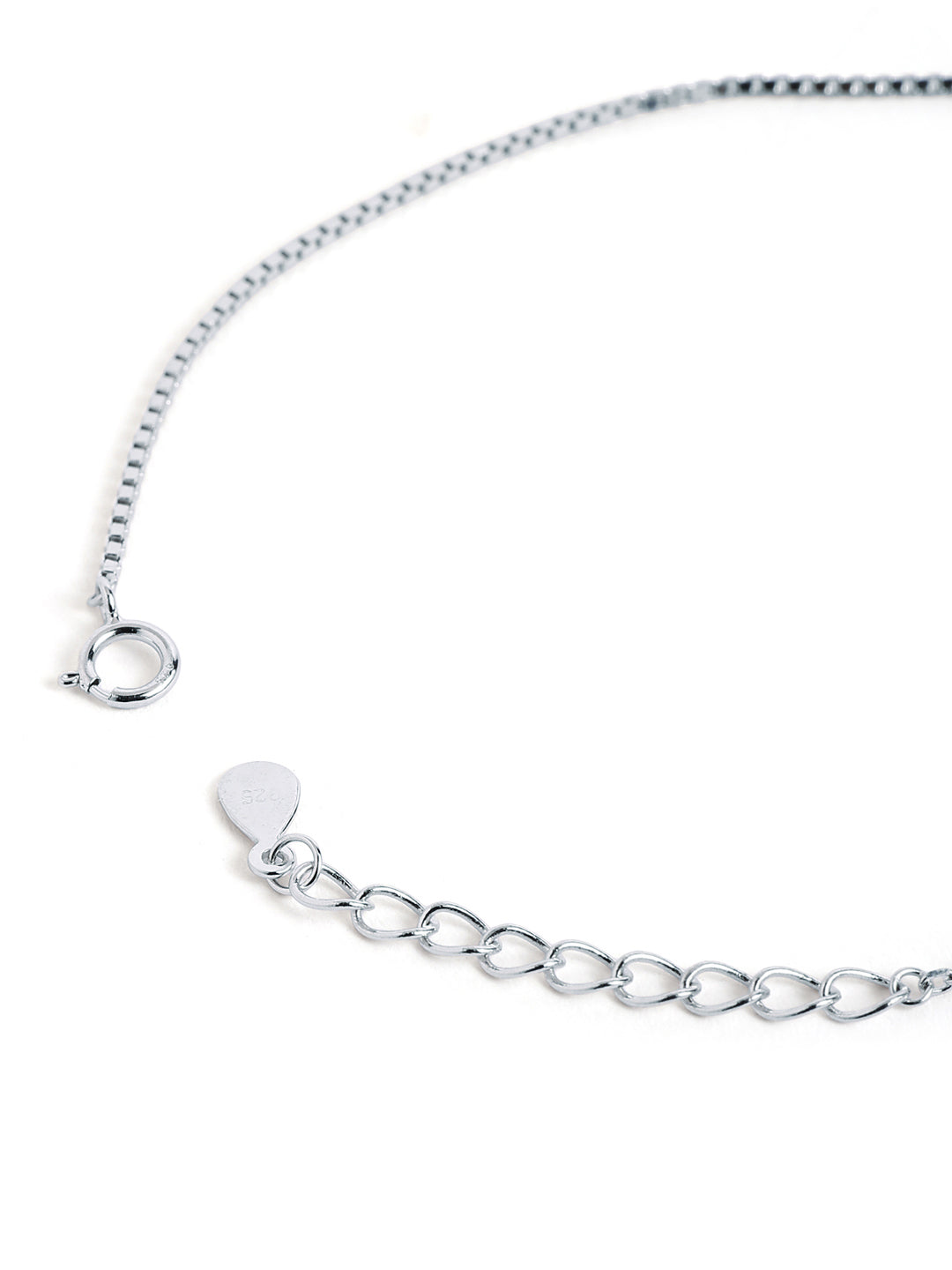 925 sterling silver mangalsutra bracelet with black beaded chain