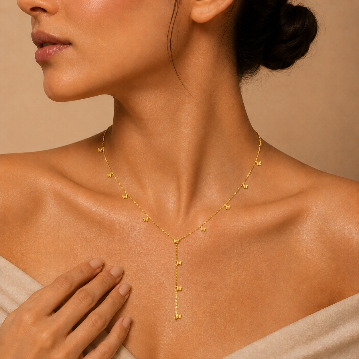 Demi Fine Butterfly Drop Necklace