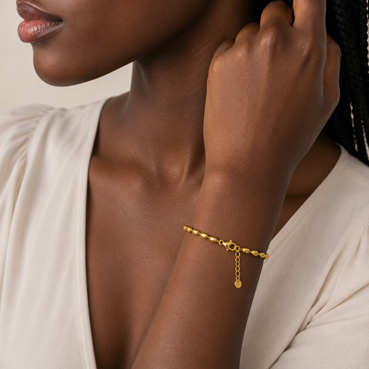 Demi Fine Oval Bead Bracelet