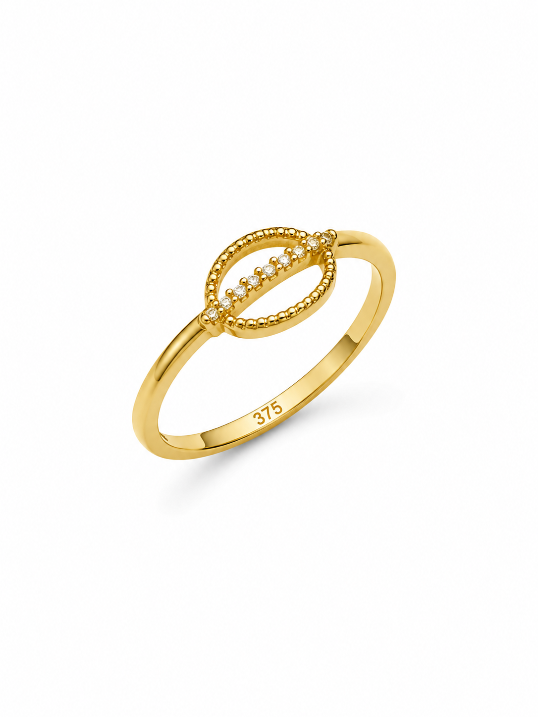 9K Gold Celestial Circle Ring (Size - 12)