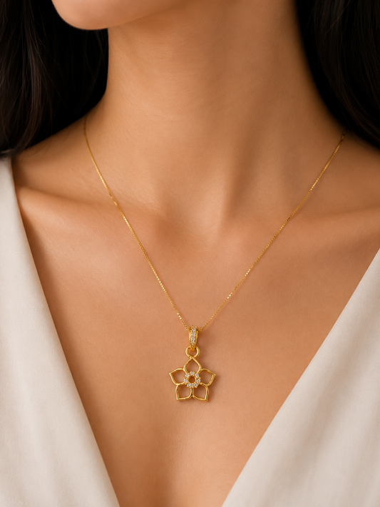 Blossom Charm 9 Karat Gold Pendant