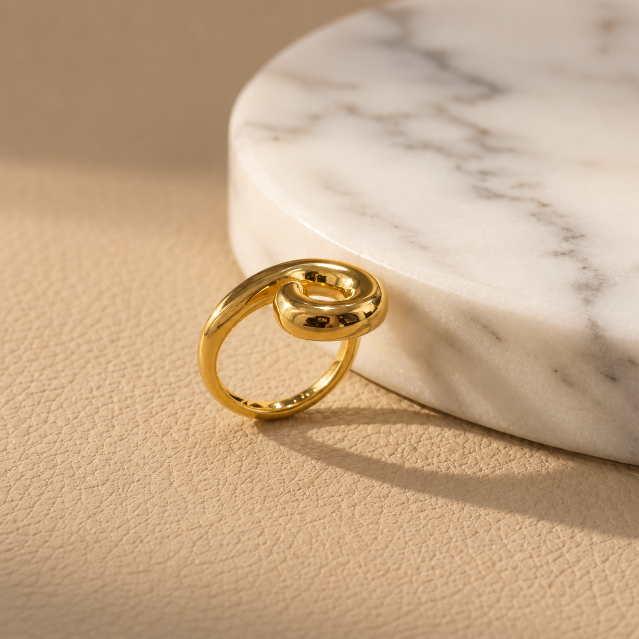 Demi Fine Sculpted Swirl Statement Ring