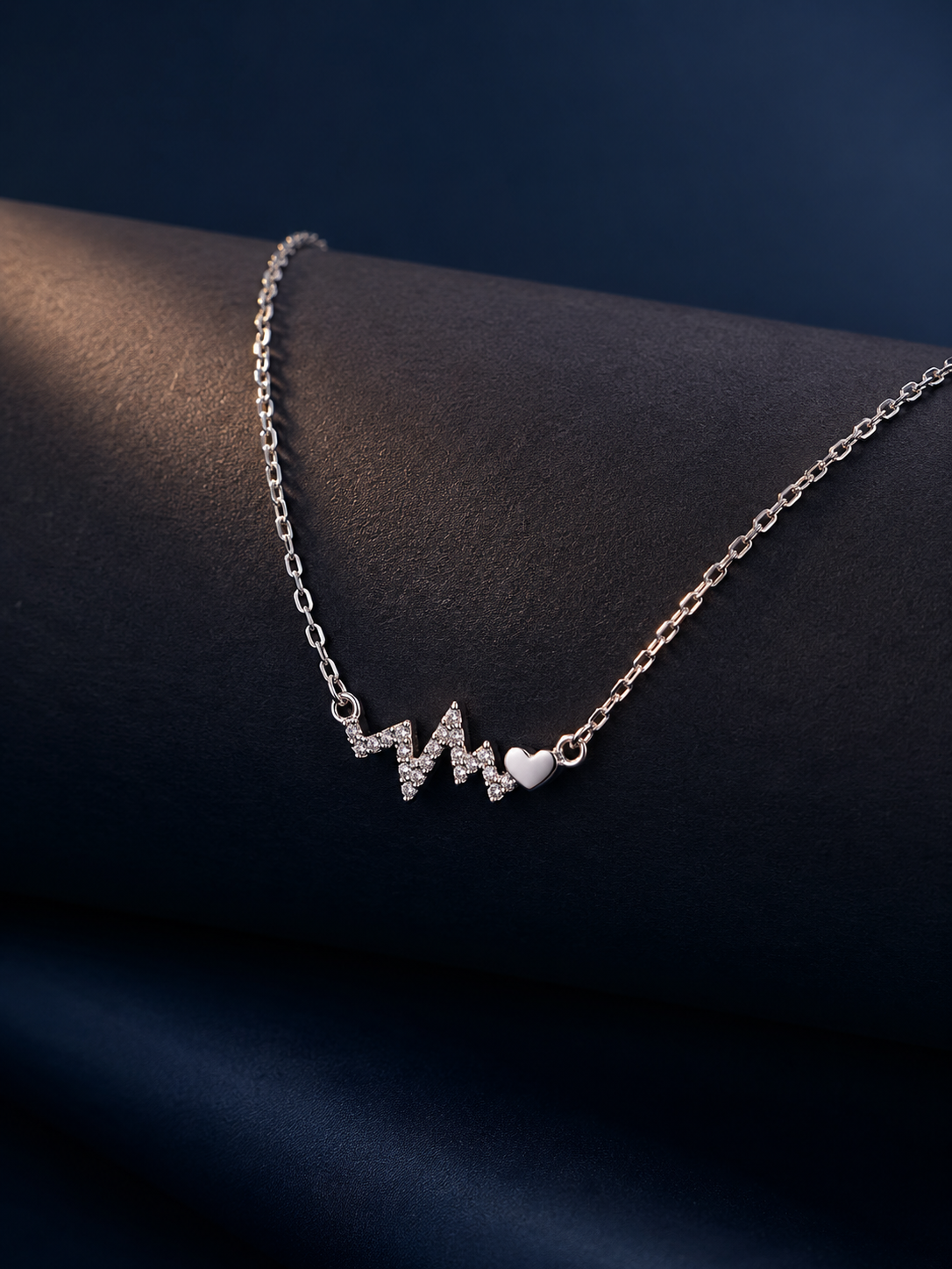 Forever Heartbeat Pendant Necklace