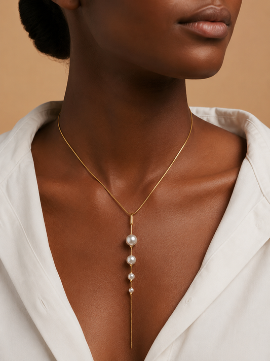 Demi Fine Pearl Cascade Drop Necklace