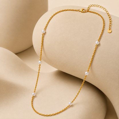 Pearl Rope Chain Necklace