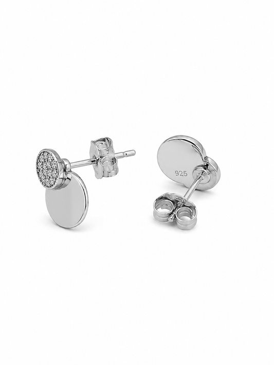 925 silver Crystal Aura Studs
