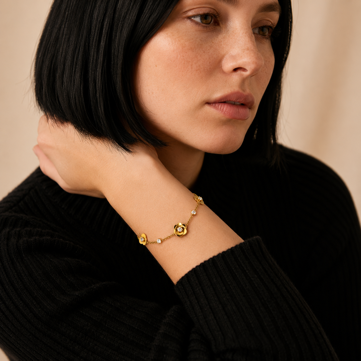 Demi Fine Blossom Charm Bracelet
