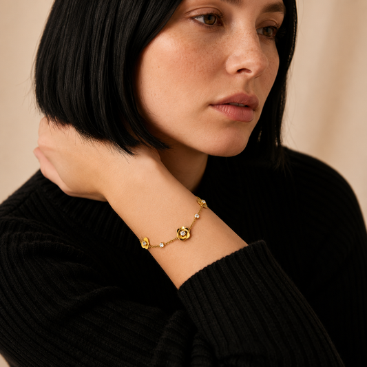 Demi Fine Blossom Charm Bracelet