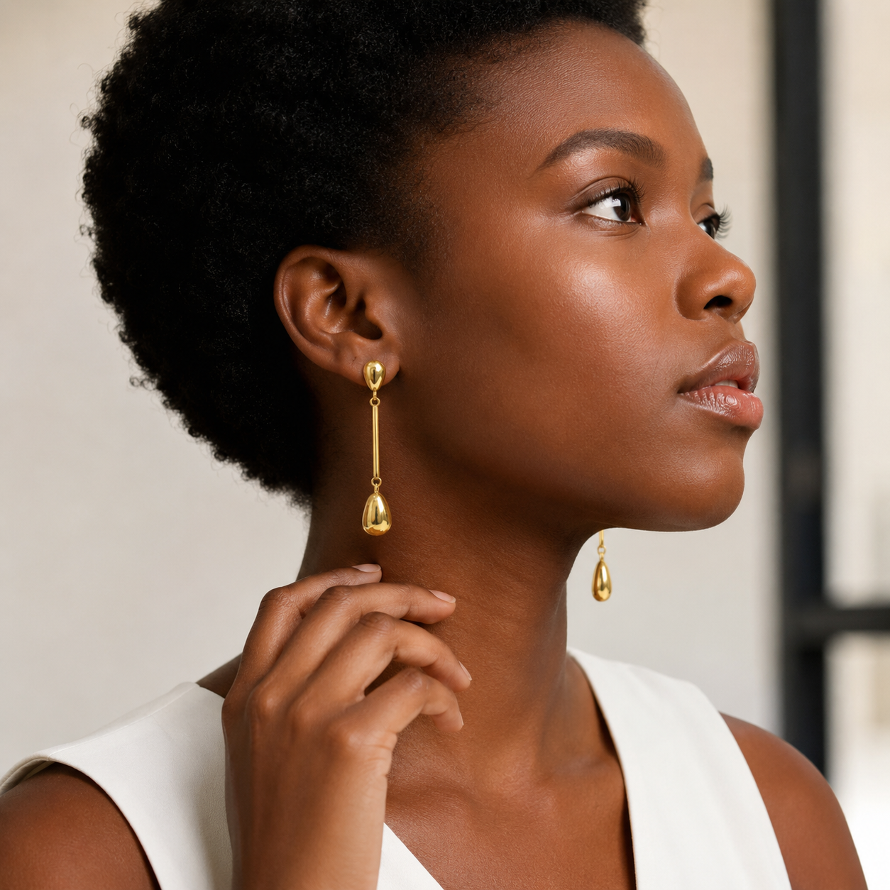 Demi Fine Celeste Gold Dangle Earrings