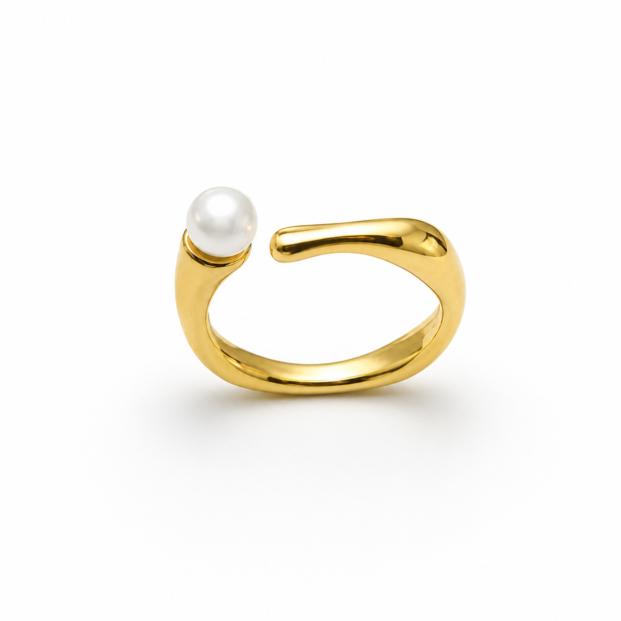 Demi Fine Pearl Open Cuff Ring