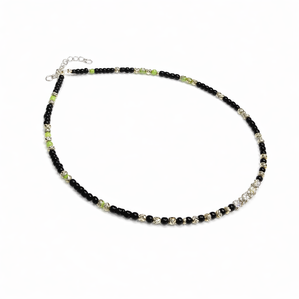 Green & Black Anklet