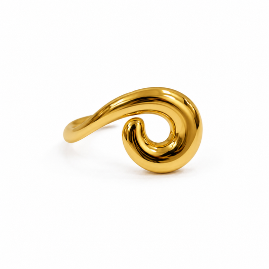 Demi Fine Sculpted Swirl Statement Ring