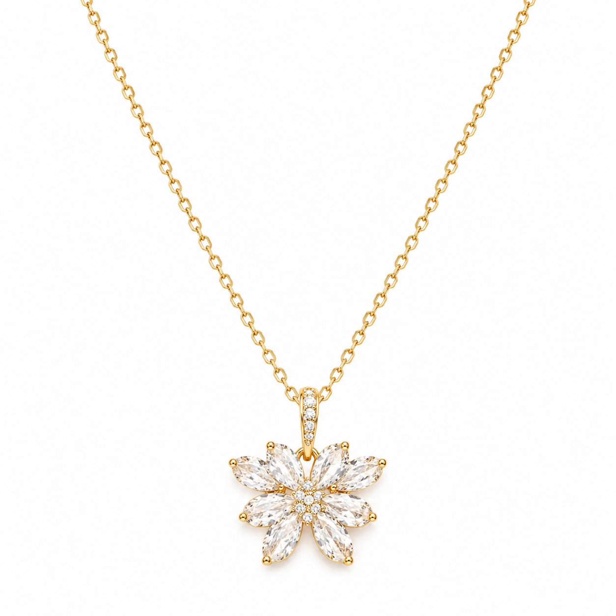 Silver Royal Wings Gold Necklace