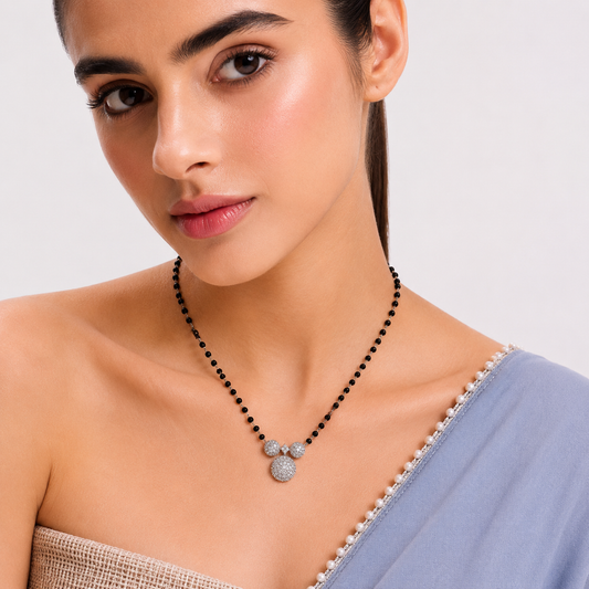 Silver Celestial Trio Mangalsutra