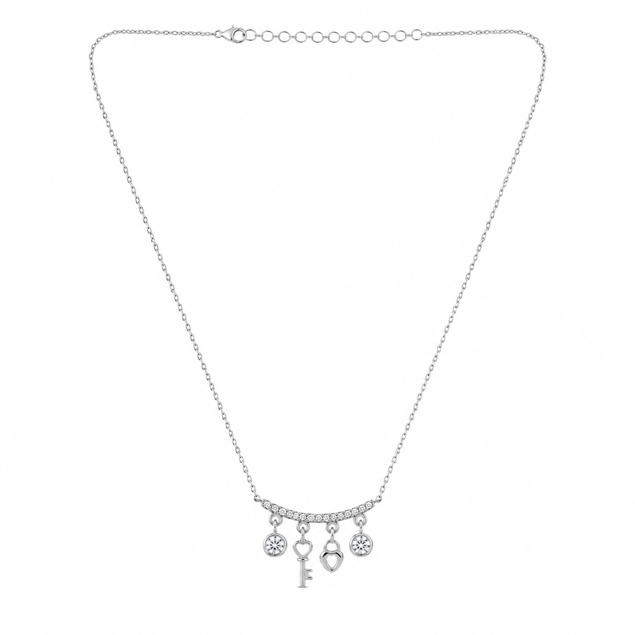 Silver Lucky Charm Necklace