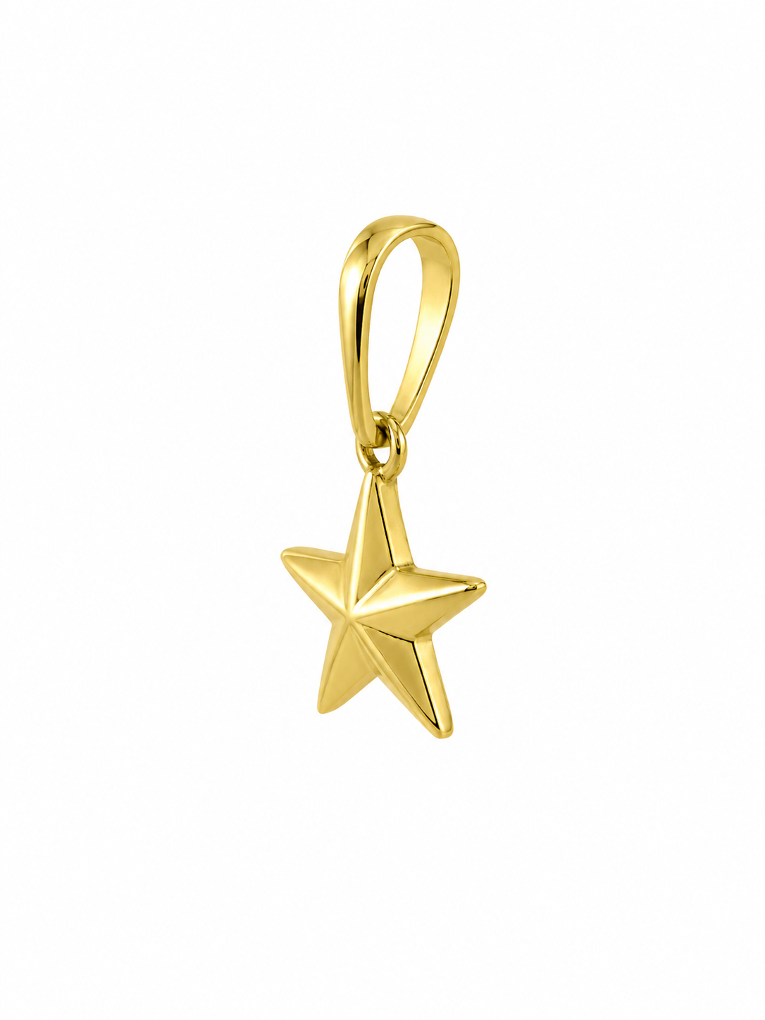 9K Gold Star Pendant Charm