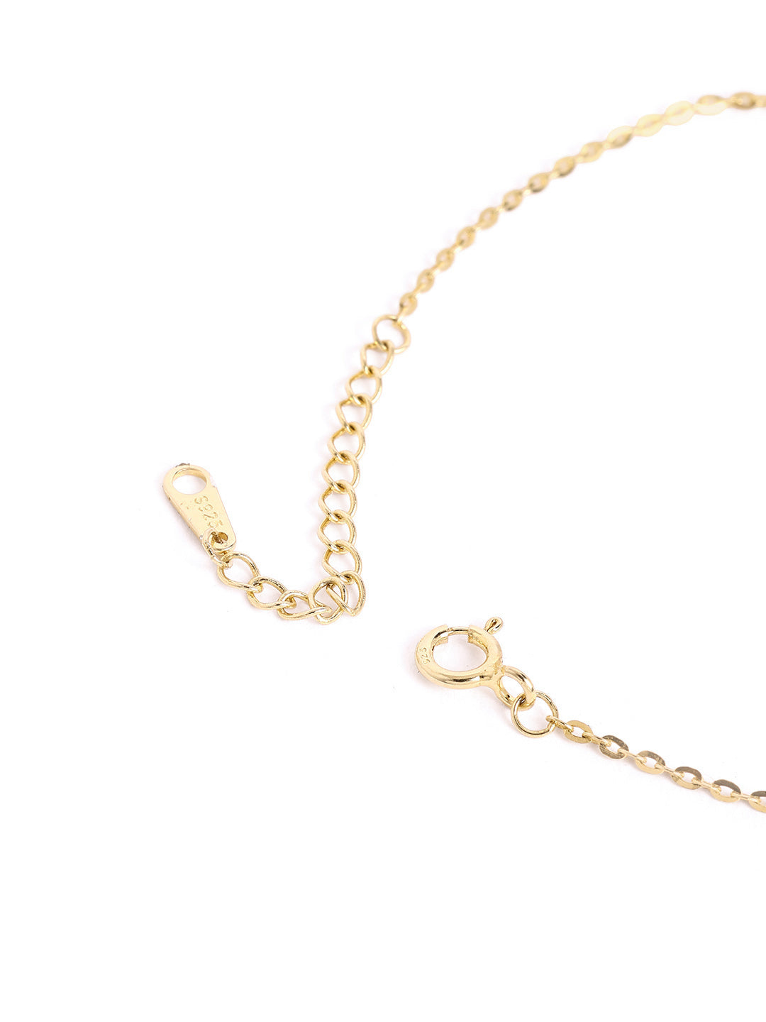 925 sterling silver gold finish bracelet 