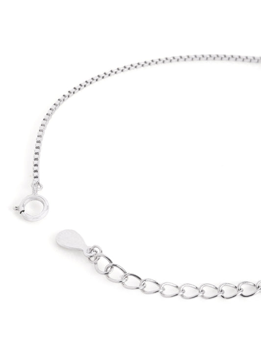 925 sterling silver mangalsutra bracelet with black beaded chain