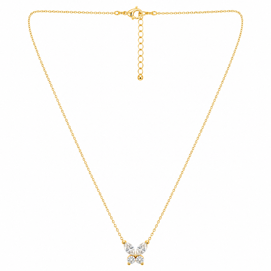 Demi Fine Butterfly CZ Pendant Necklace
