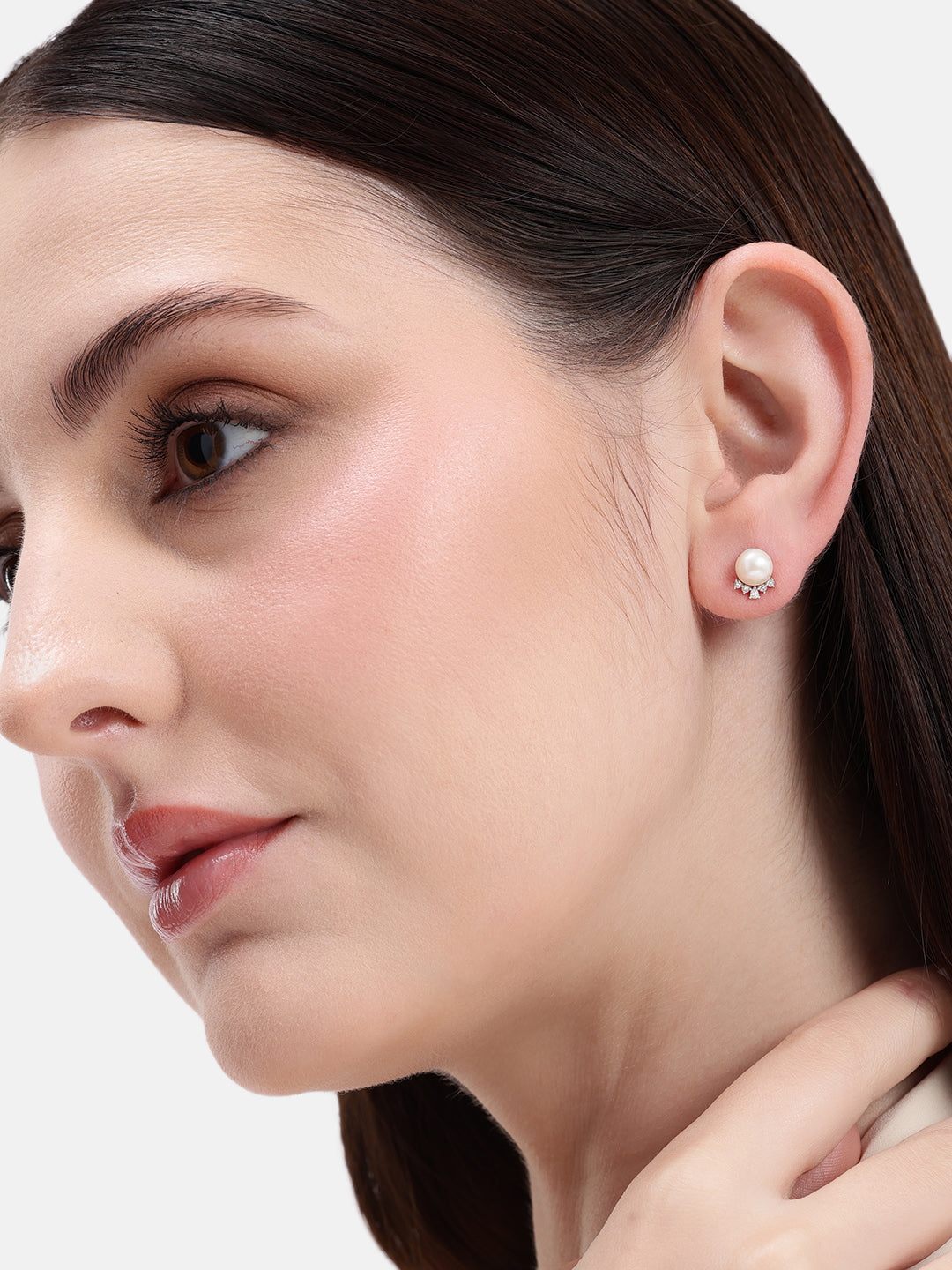 Celestia Crown Pearl Studs