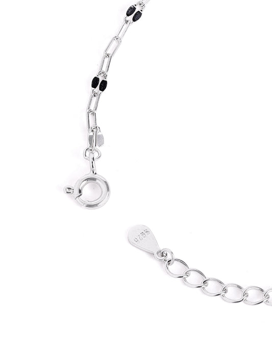 925 Silver Twinkle Clover Adjustable Anklet