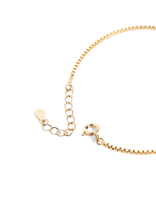 925 sterling silver gold finish bracelet 