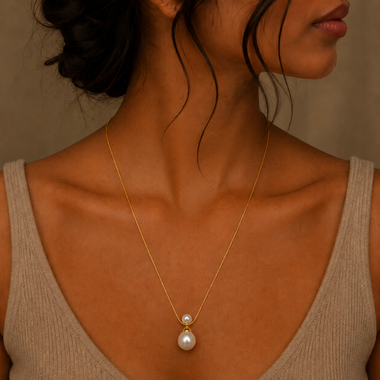 Demi Fine Double Pearl Necklace