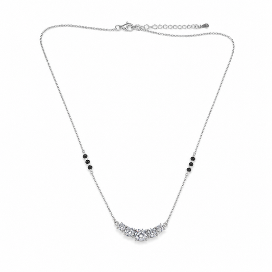 Silver Spark Curve Mangalsutra