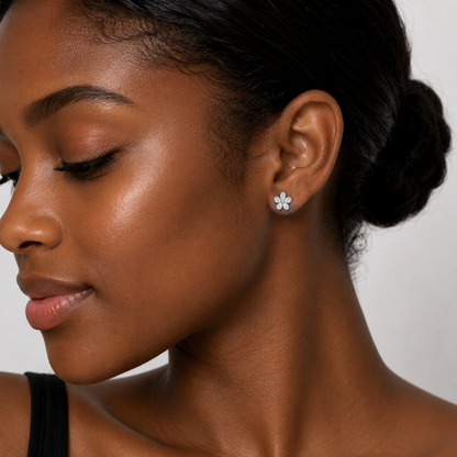 Bloom Flower Stud Earrings