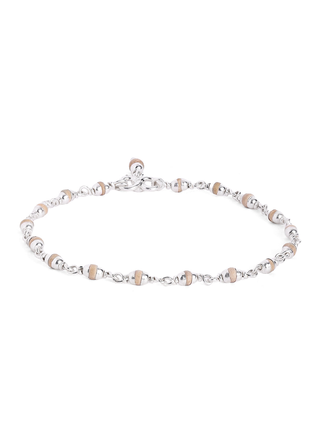 925 Silver Tulsi Beads Bracelet