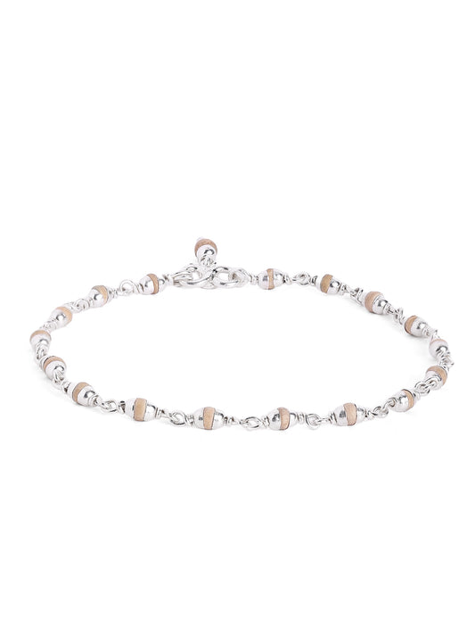 925 Silver Tulsi Beads Bracelet