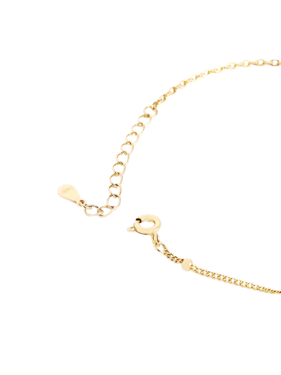 925 sterling silver gold finish bracelet 