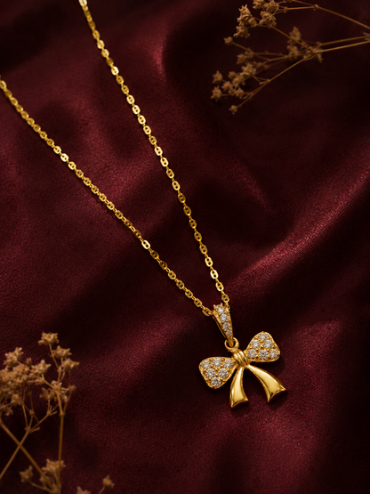 Crystal Bow Pendant