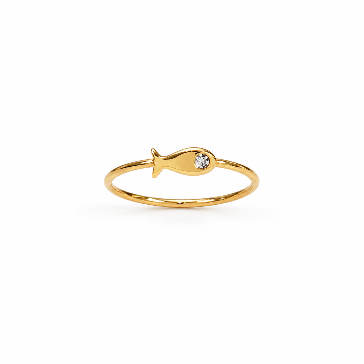 Demi Fine Crystal Fish Ring (Size 6 & 7)