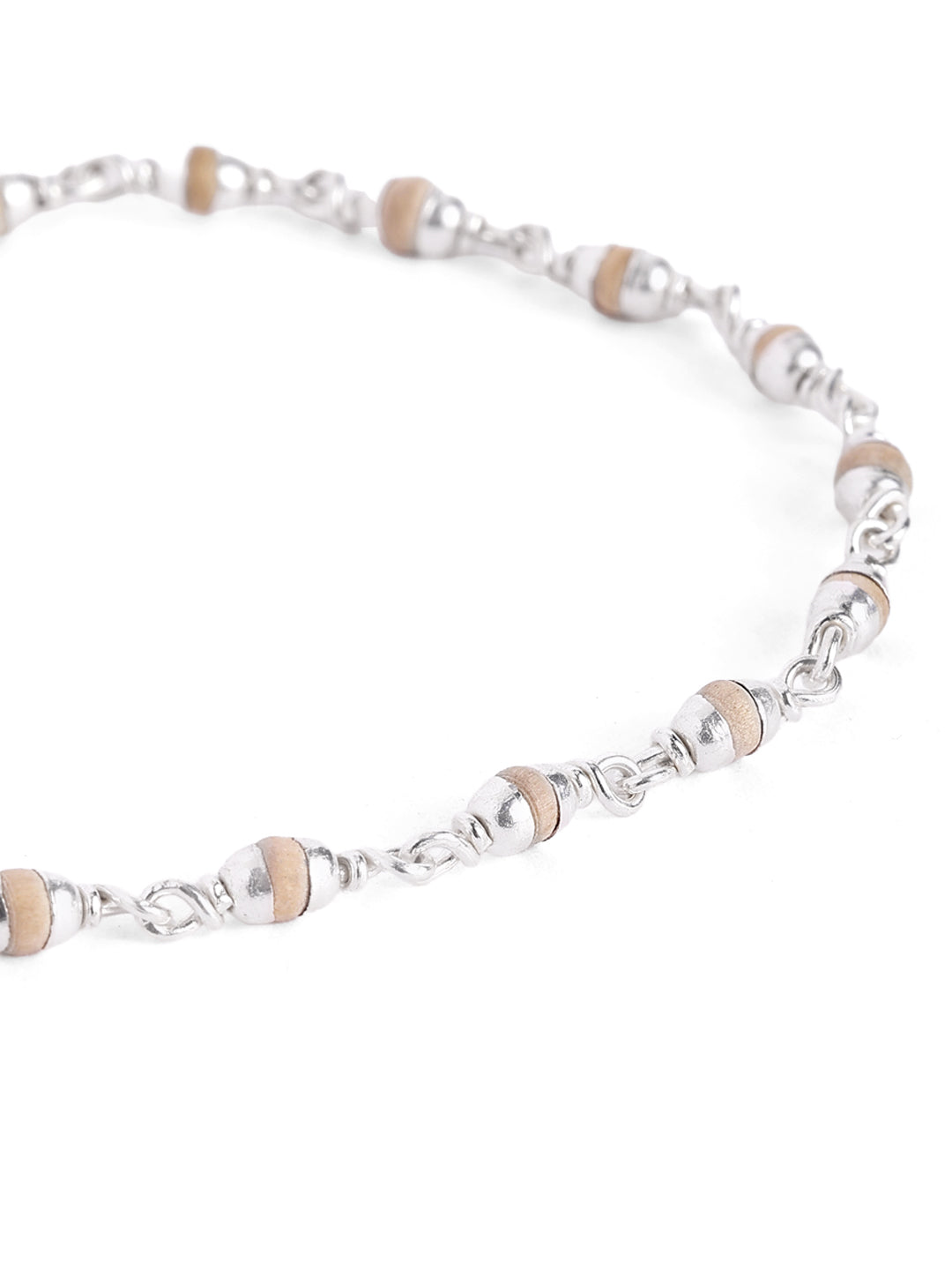 925 Silver Tulsi Beads Bracelet