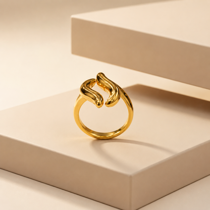 Fluid Wave Ring