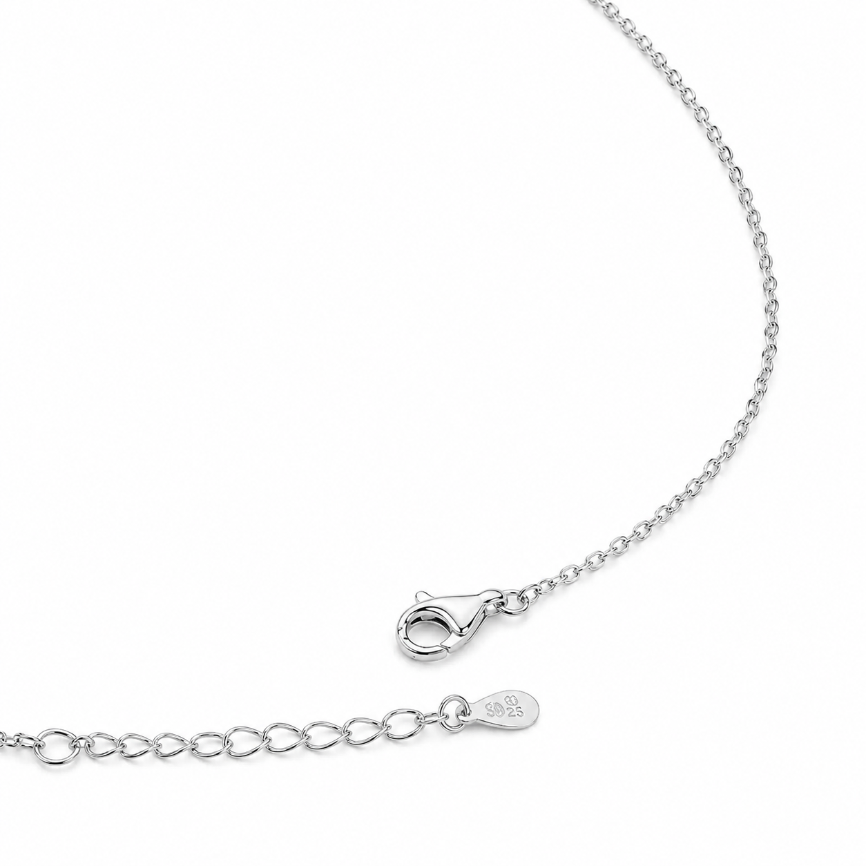 925 Silver Luxury Linear Spark Necklace