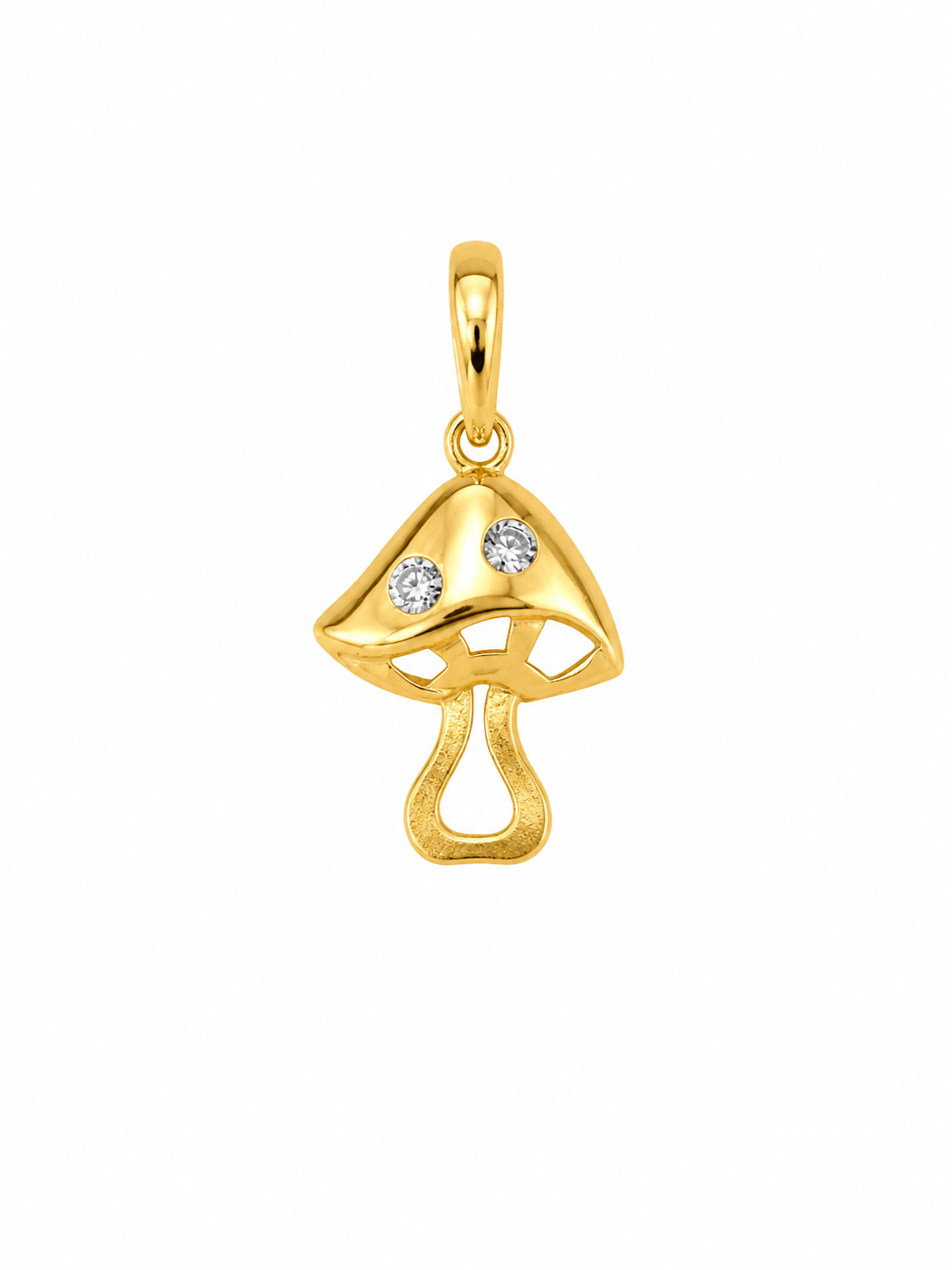 9K Gold Mushroom Pendant
