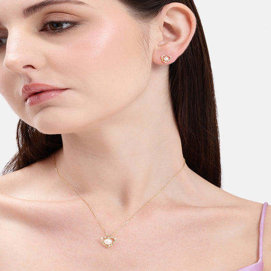 Pearl Heart Elegance Jewelry Set