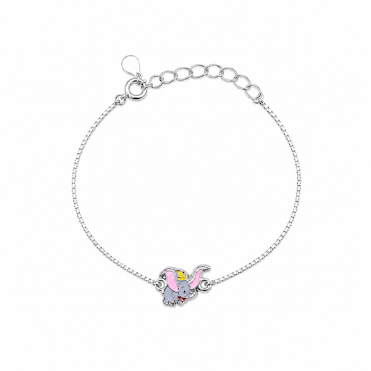 Silver Little Elephant Charm Bracelet