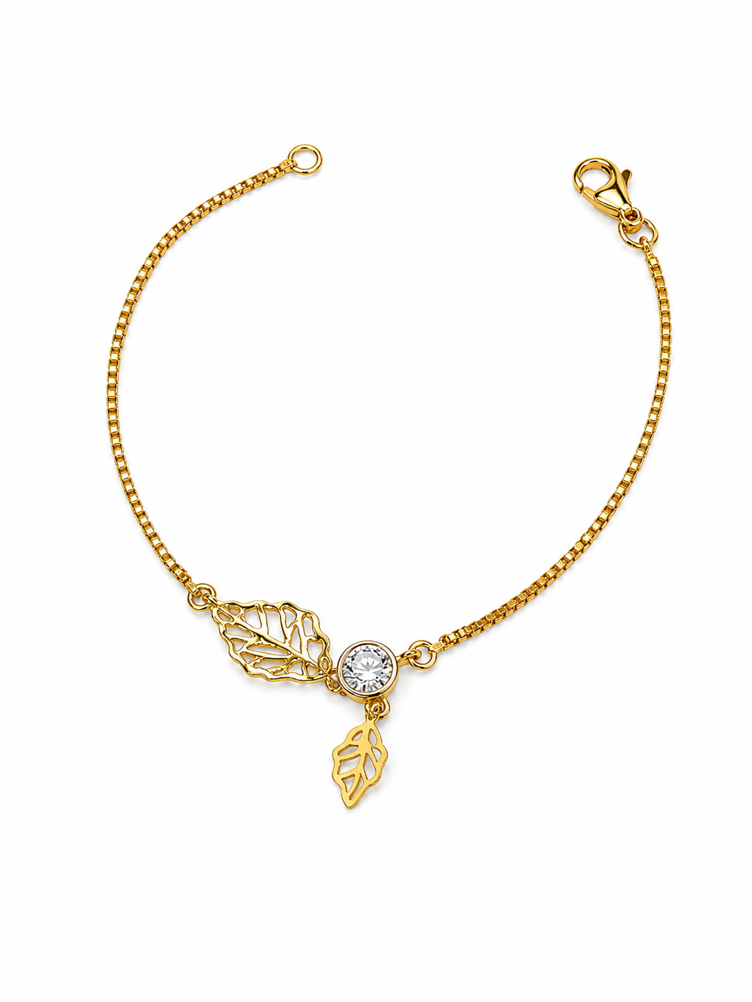 9 Karat Gold Nature-Inspired Bracelet